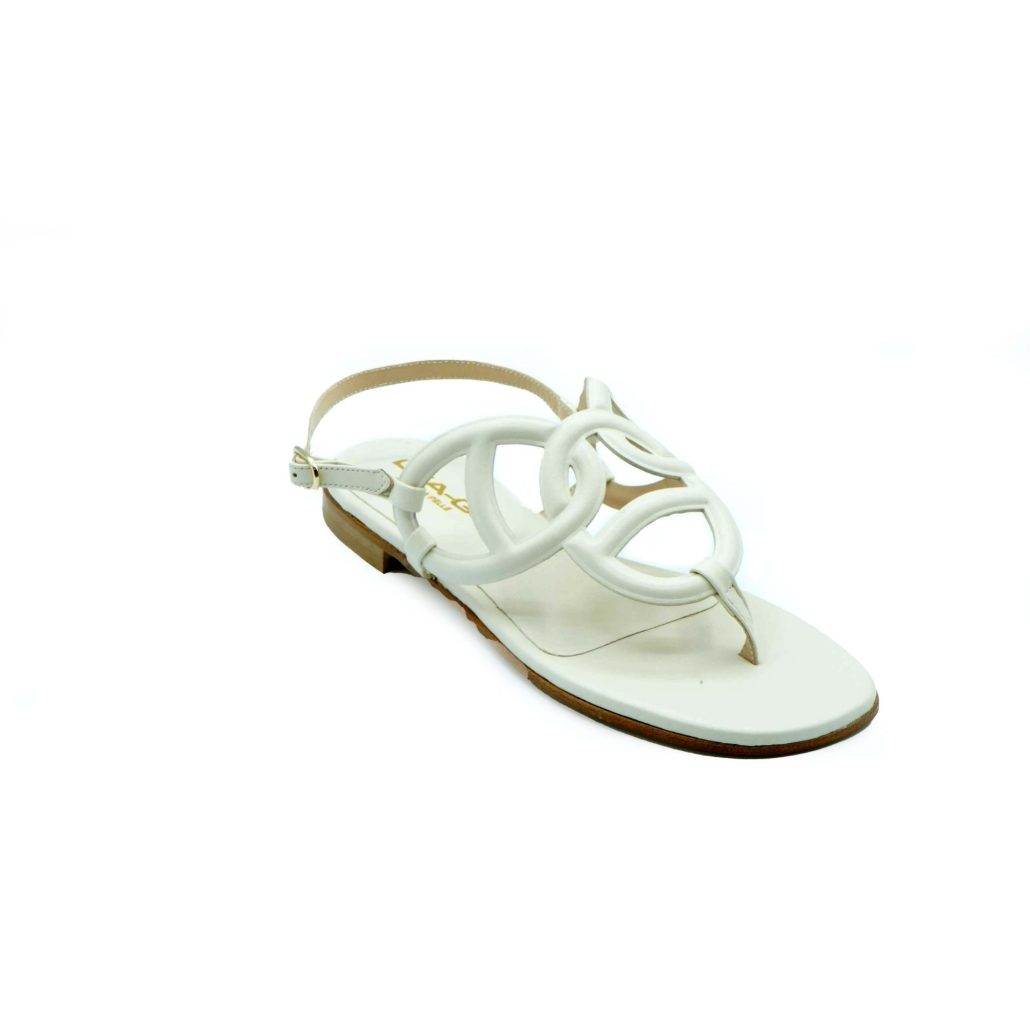Lea Gu sandalo in nappa, cinturino posteriore, tacco 10mm Vendita Calda