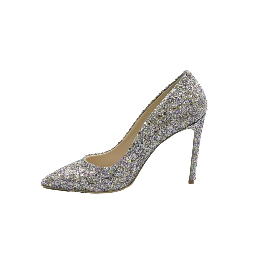 Lea Gu scarpa con tacco in nappa glitter, tacco 100mm In Saldo