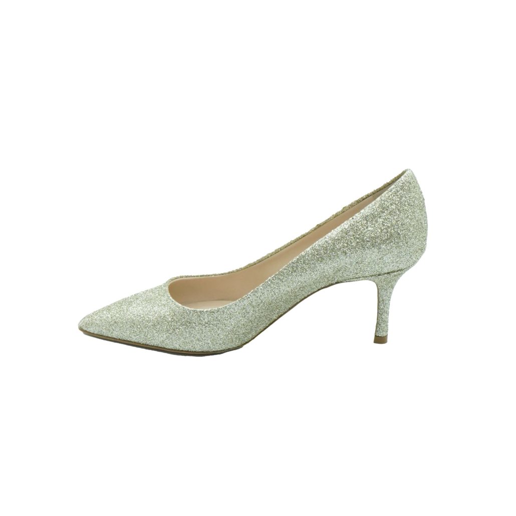 Lea Gu scarpa con tacco in nappa glitter, tacco 65mm Italy