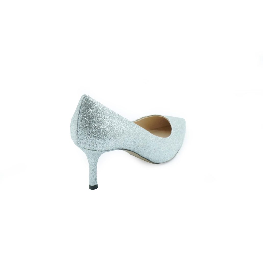 Lea Gu scarpa con tacco in nappa glitter, tacco 65mm Italy