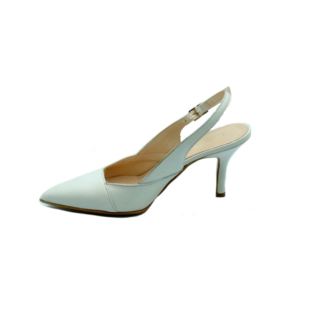 Lea Gu scarpa con tacco in nappa, chiusura posteriore, tacco 65mm In Linea