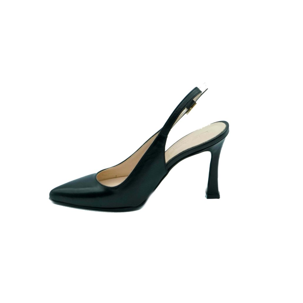 Lea Gu scarpa con tacco in nappa, chiusura posteriore, tacco 90 mm Qualità