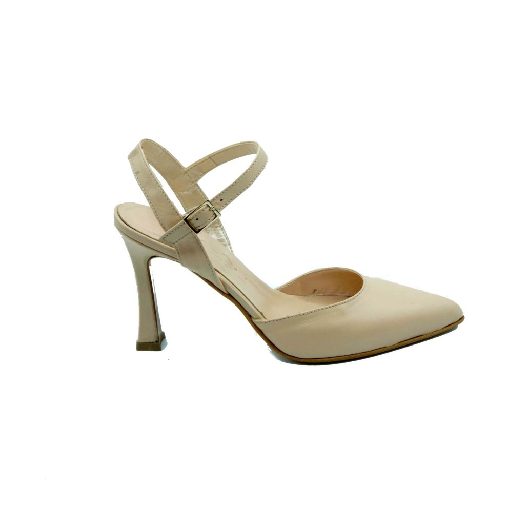 Lea Gu scarpa con tacco in nappa, chiusura sul collo del piede, tacco 90 mm Vendita