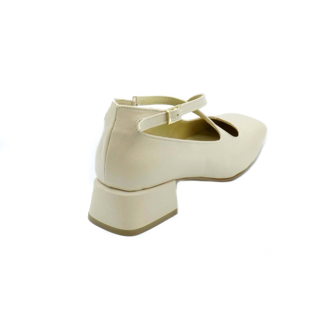 Lea Gu scarpa con tacco in nappa, incrocio frontale, tacco 35mm Promozione