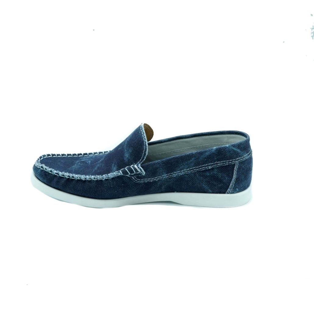 Lea Gu scarpa da barca in canvas, fondo gomma 15mm Qualità Garantita