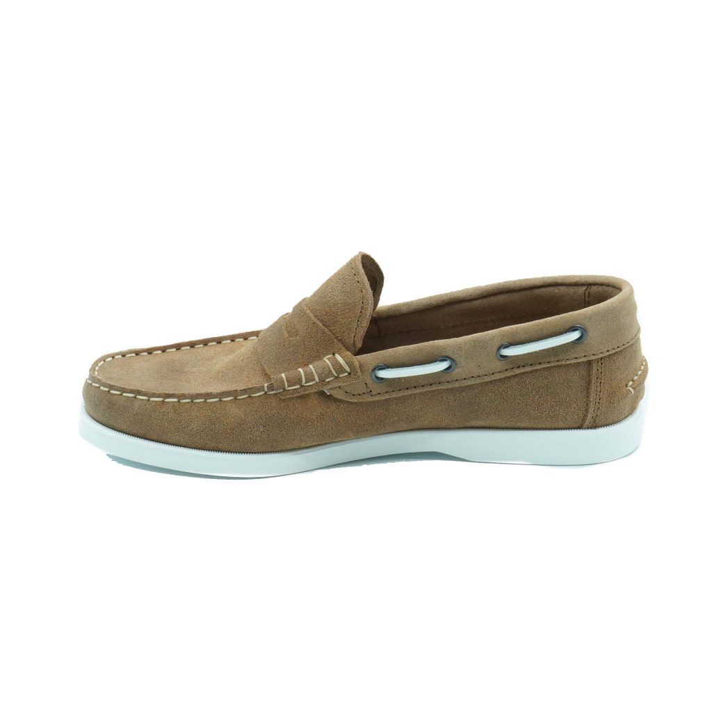 Lea Gu scarpa da barca in nappa, bocca di leone frontale, fondo gomma 15mm Acquista Ora