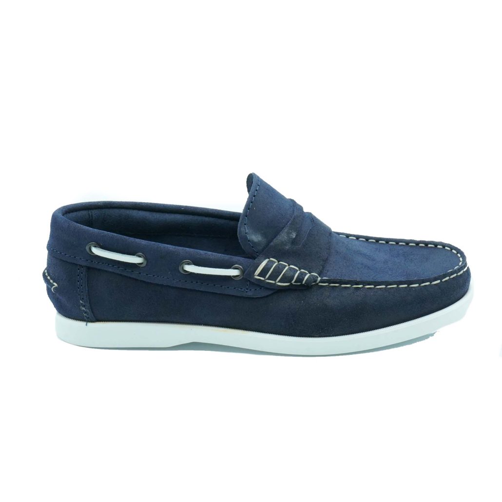 Lea Gu scarpa da barca in nappa, bocca di leone frontale, fondo gomma 15mm Acquista Ora