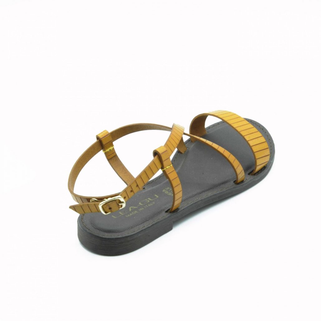 Lea Gu sandalo in nappa, fascia frontale, tacco 15 mm Sconto