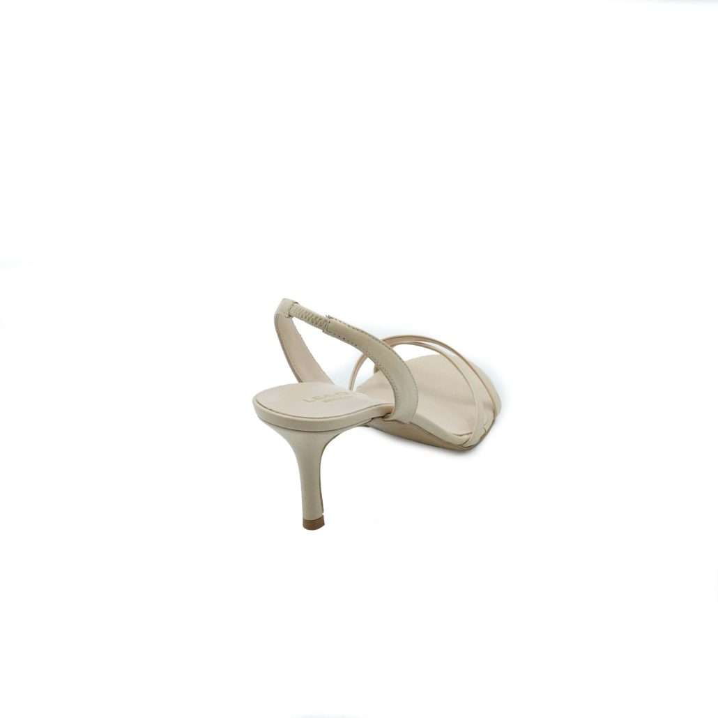 Lea Gu sandalo in nappa, incrocio frontale, cinturino posteriore, tacco 60mm Saldi