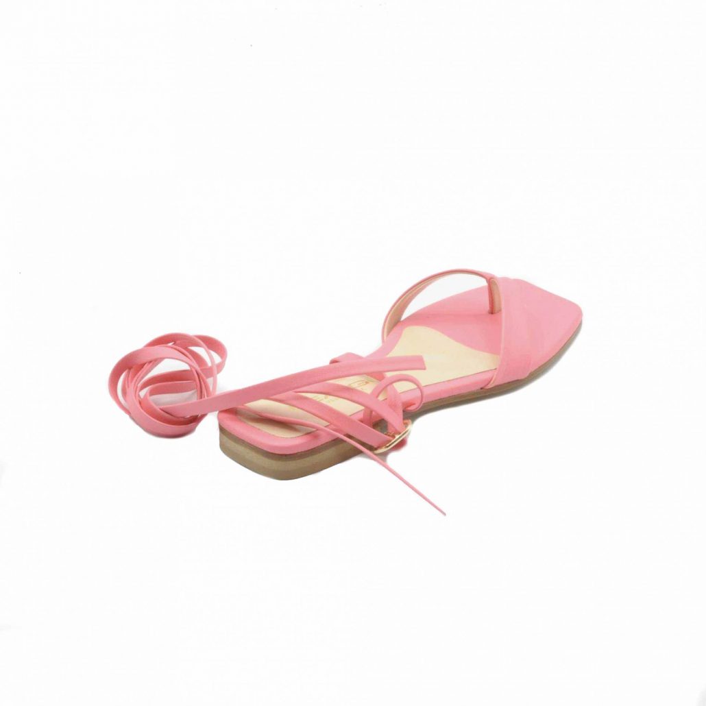 Lea Gu sandalo in nappa, infradito , allacciatura in caviglia, tacco 15 mm Offerte