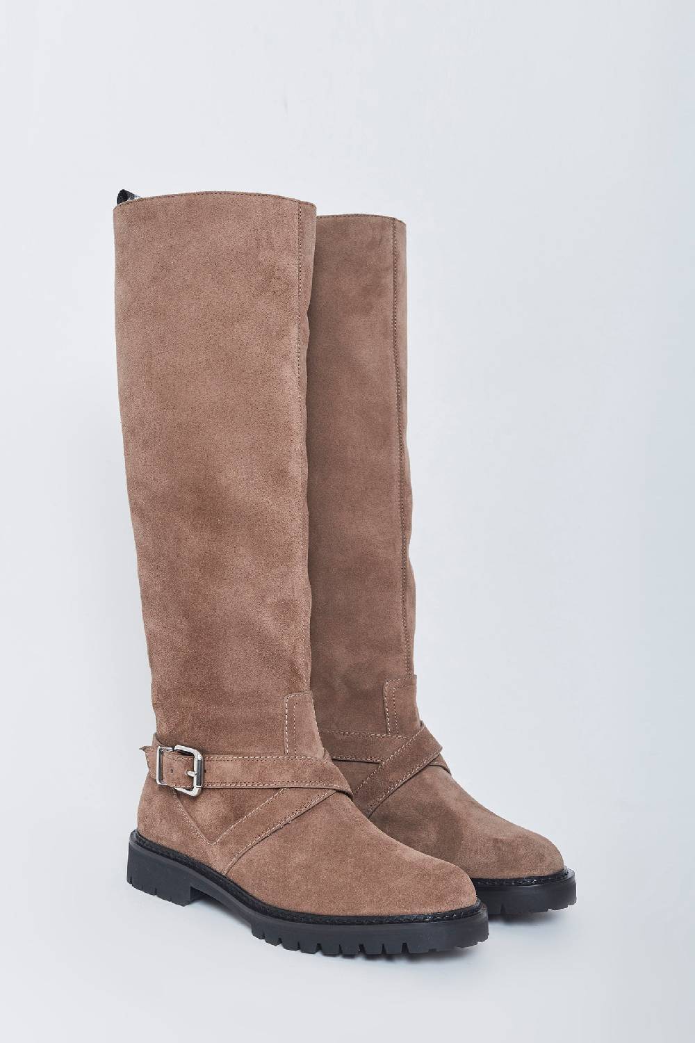 ﻿Kalliste K35 BIKER BOOTS VELOUR FANGO Sconto