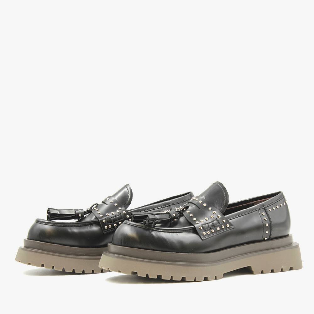 ﻿Laura Bellariva Mocassino lucido borchie Sconto