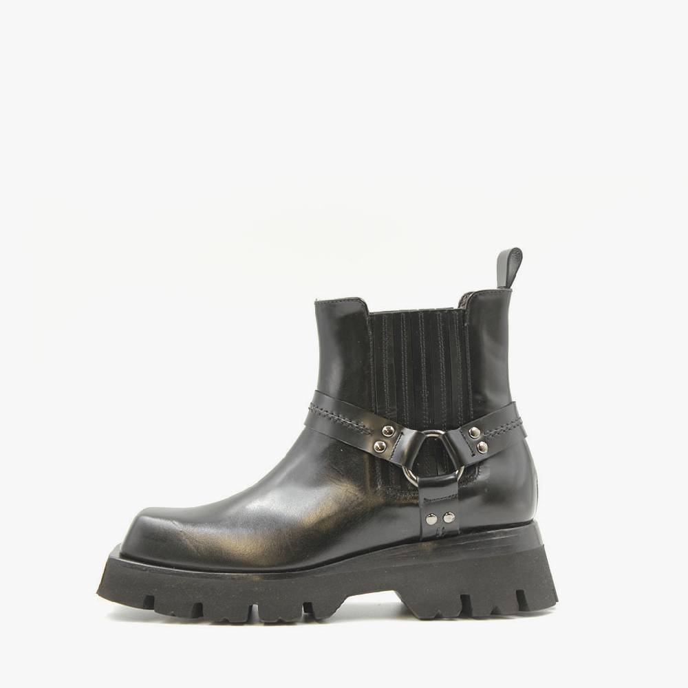 Laura Bellariva Biker punta quadrata nero Offerta