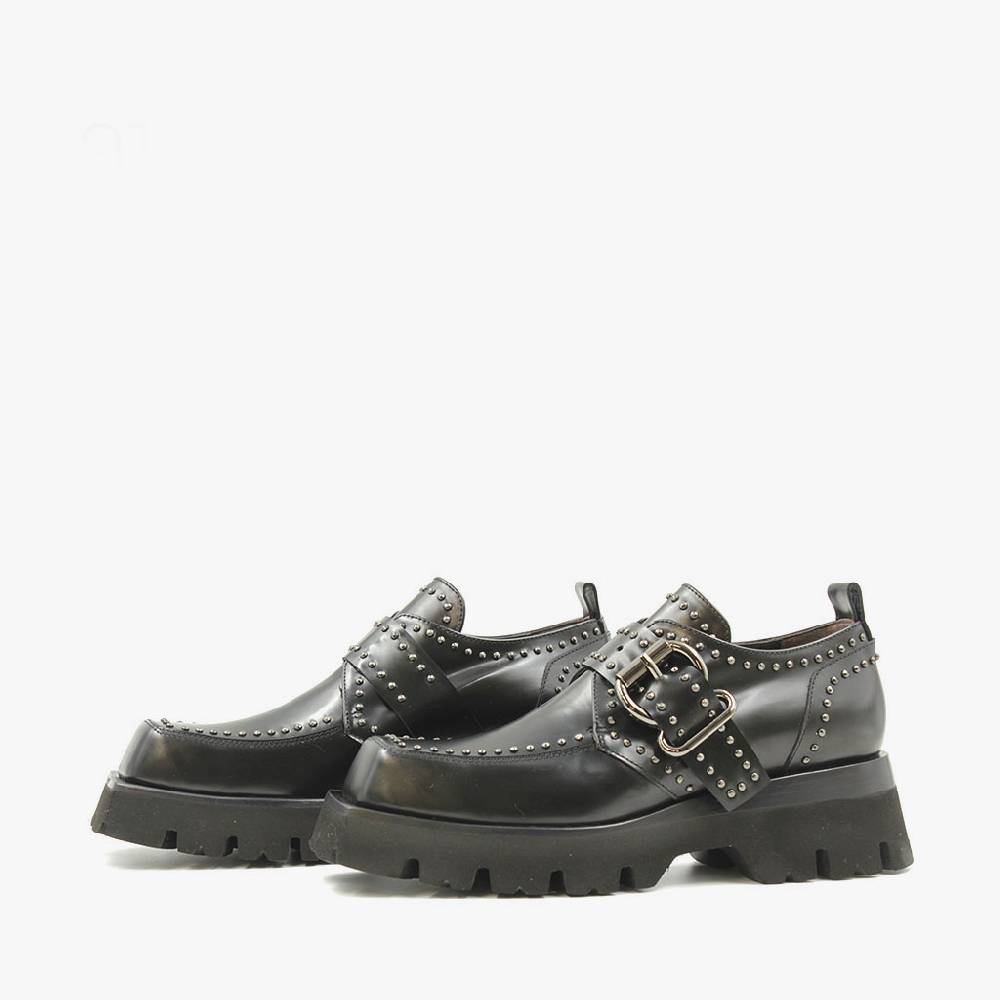 Laura Bellariva Scarpa old school con borchie In Vendita