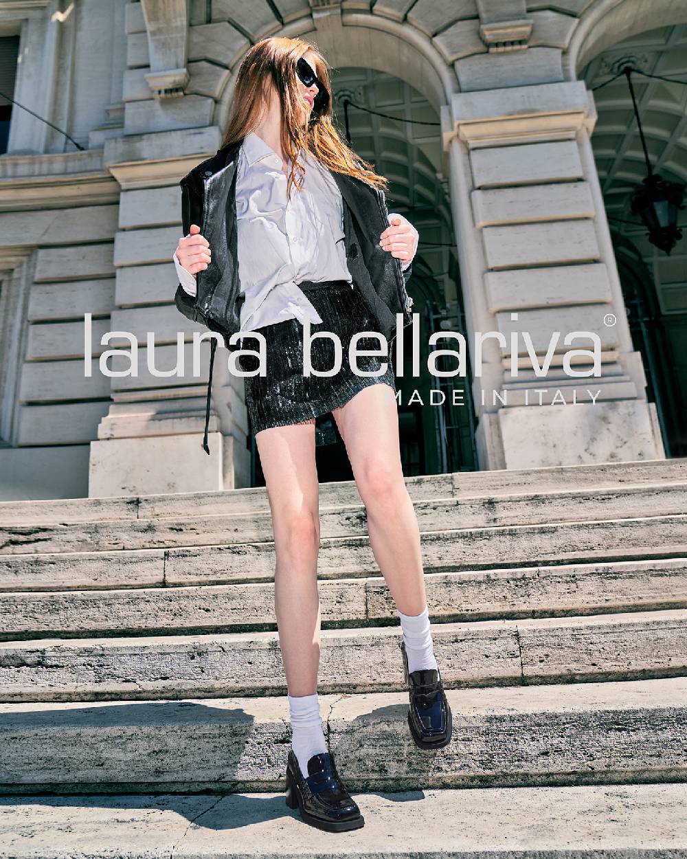 Laura Bellariva Mocassino nero lucido Vendite Flash