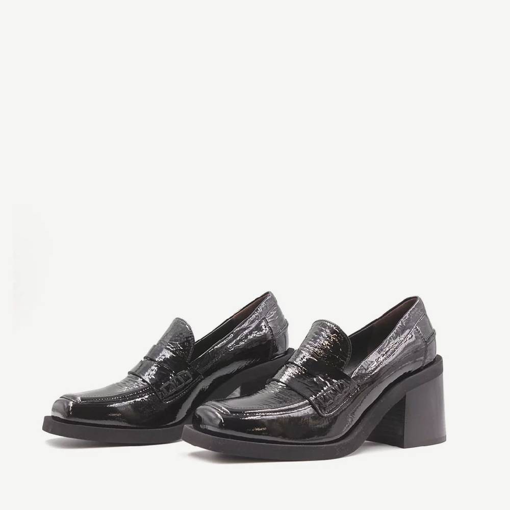 Laura Bellariva Mocassino nero lucido Vendite Flash