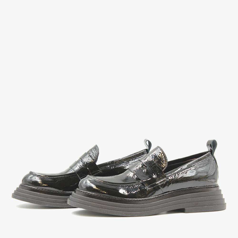Laura Bellariva Mocassino nero lucido Offerta