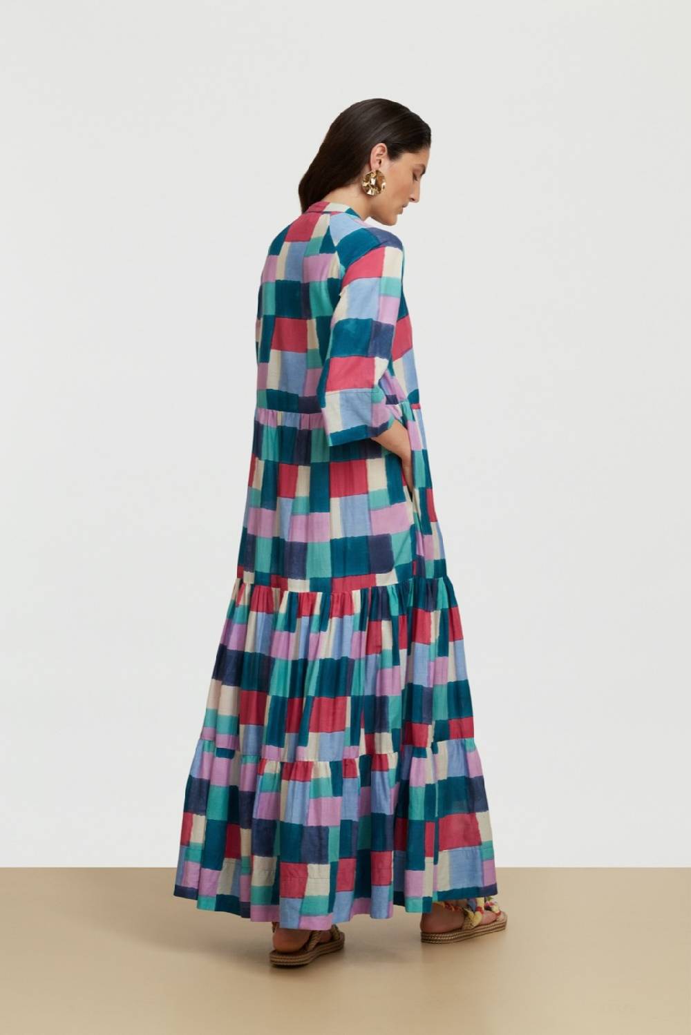 ﻿Lisa Corti abito rambagh geesband peacock Nuovo