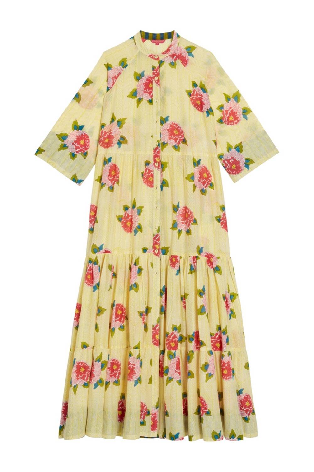 Lisa Corti abito rambagh barwara light yellow Soddisfazione Garantita