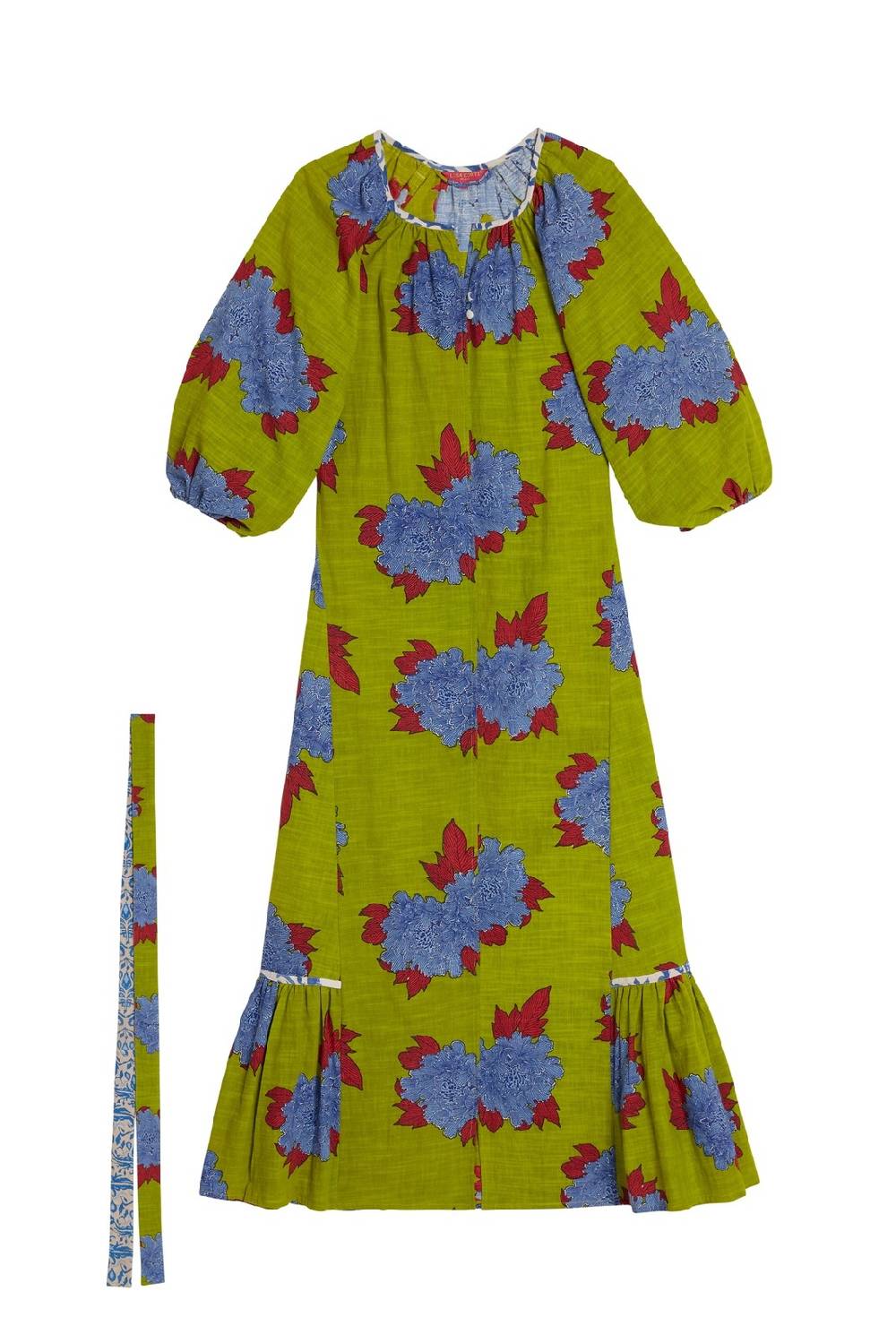 Lisa Corti abito mandili abhanery peony acid green Consegna Veloce