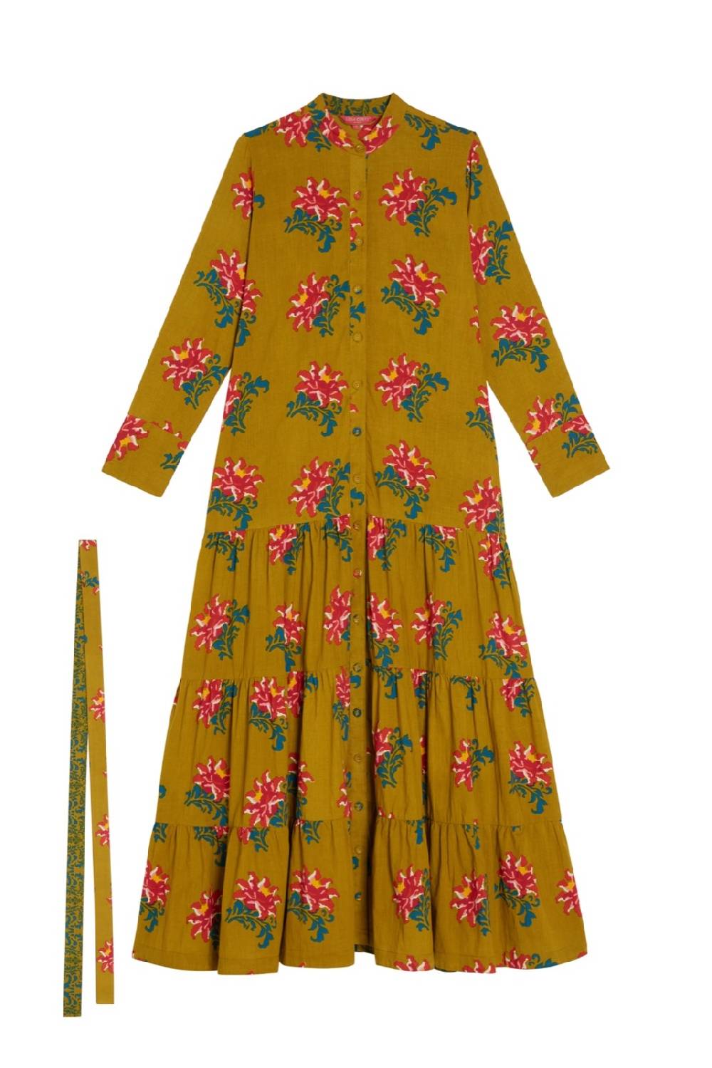 Lisa Corti abito tulsi tangeri rose olive green Fino Al -60%