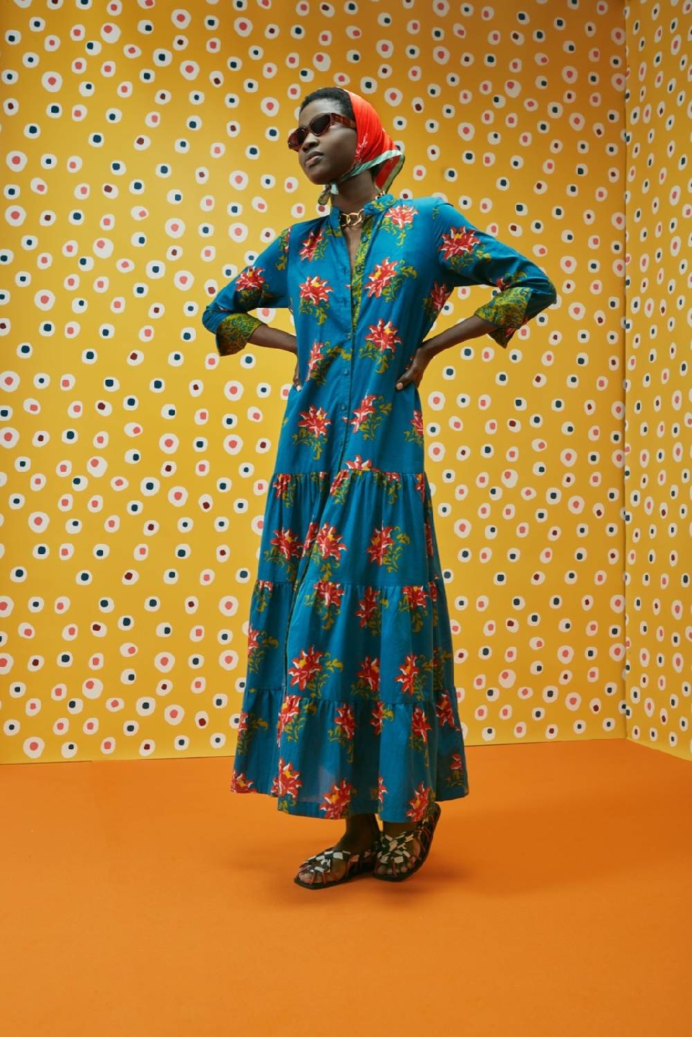 Lisa Corti abito tulsi tangeri rose teal Shopping Online