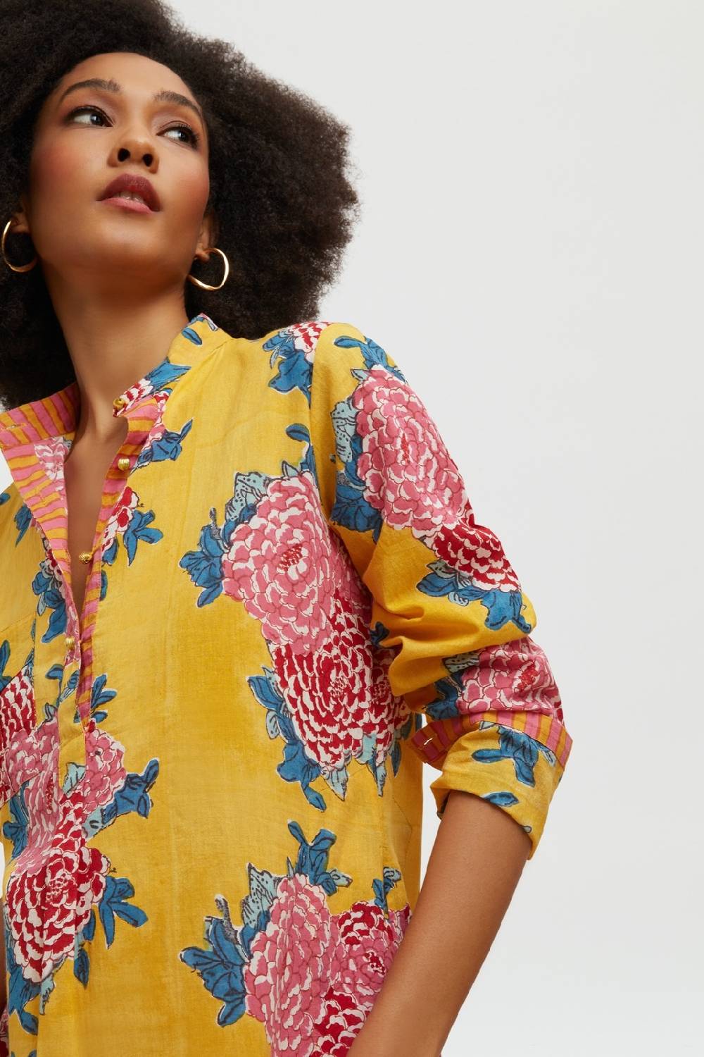 Lisa Corti kurta lunga corolla gold Novità