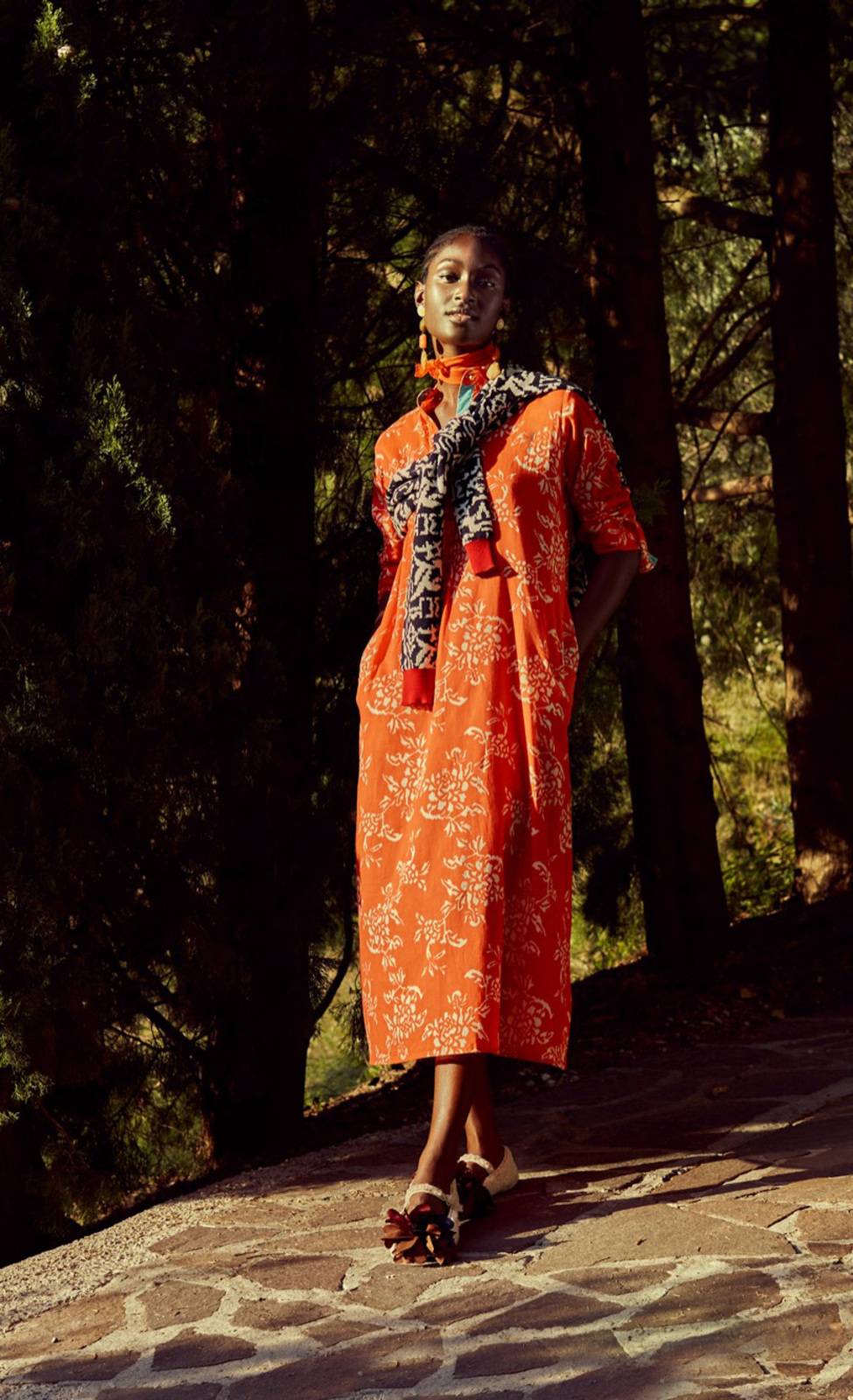 Lisa Corti kurta lunga kandem design coral Outlet