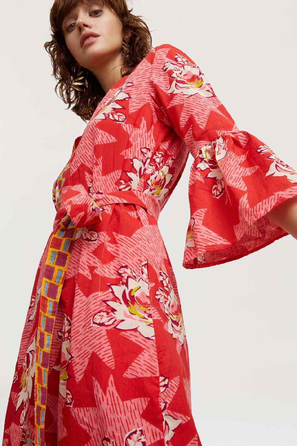 Lisa Corti abito ethesian star flower red Saldi