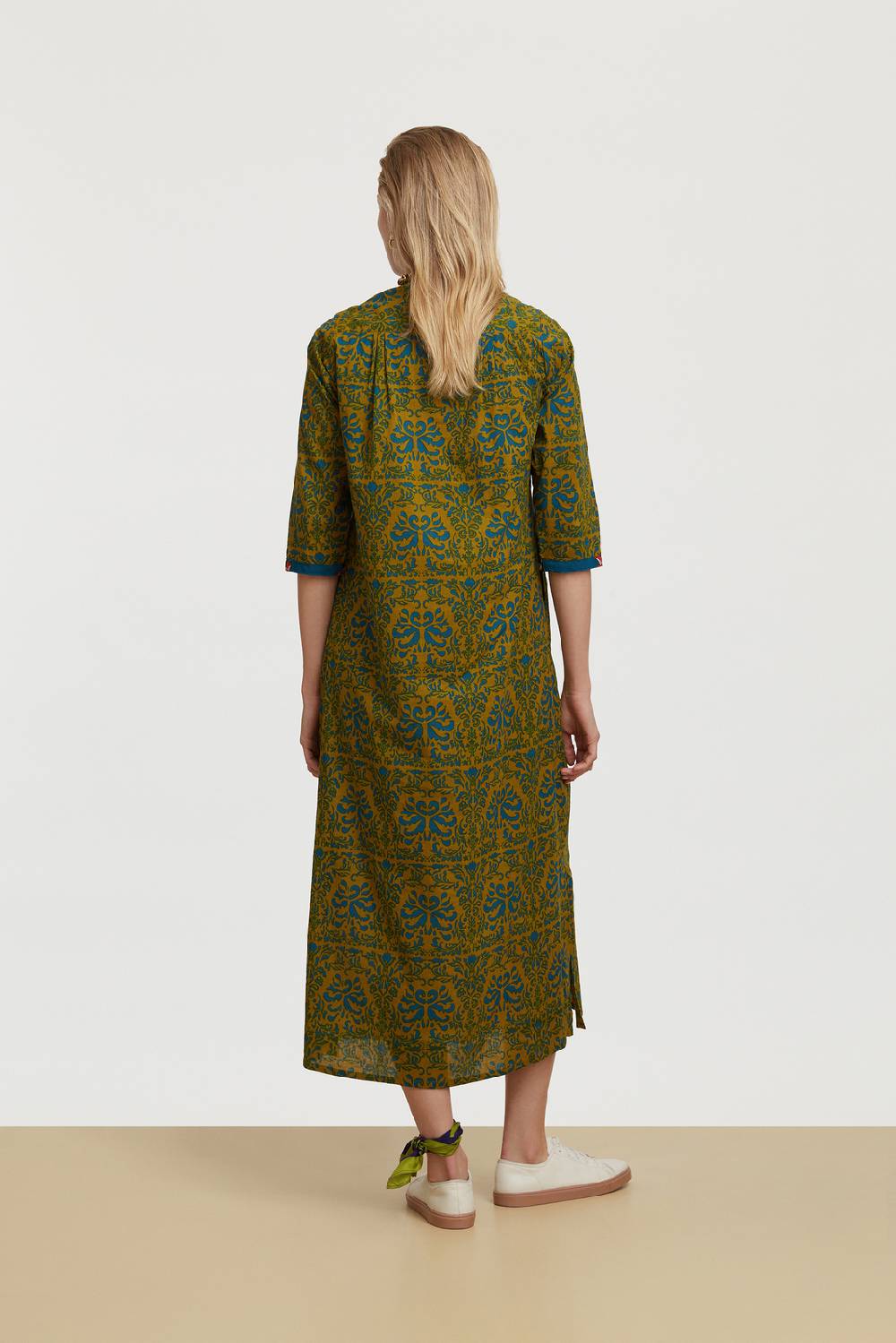 Lisa Corti caftano mirte tangeri damask olive green Hotsell
