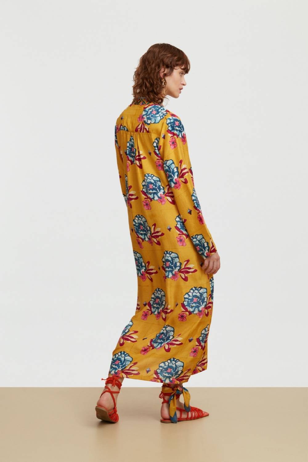 Lisa Corti caftano radha ramye gold Vendita Calda