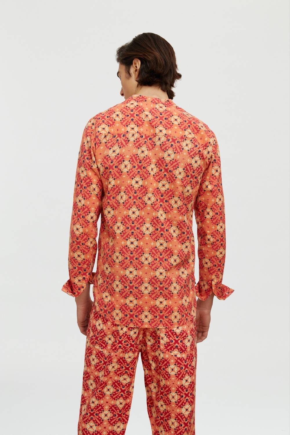 Lisa Corti camicia santorini morocco design red Spedizione gratuita