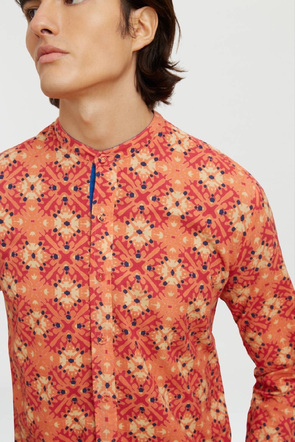 Lisa Corti camicia santorini morocco design red Spedizione gratuita