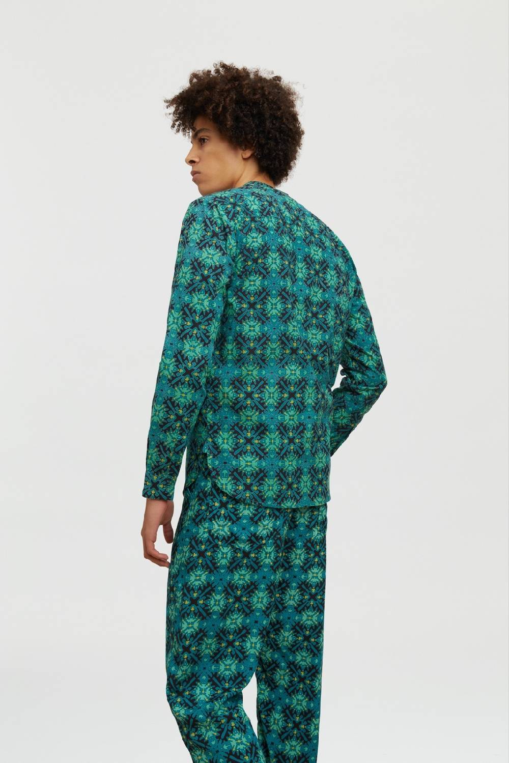 Lisa Corti camicia santorini morocco design black Fornitura limitata