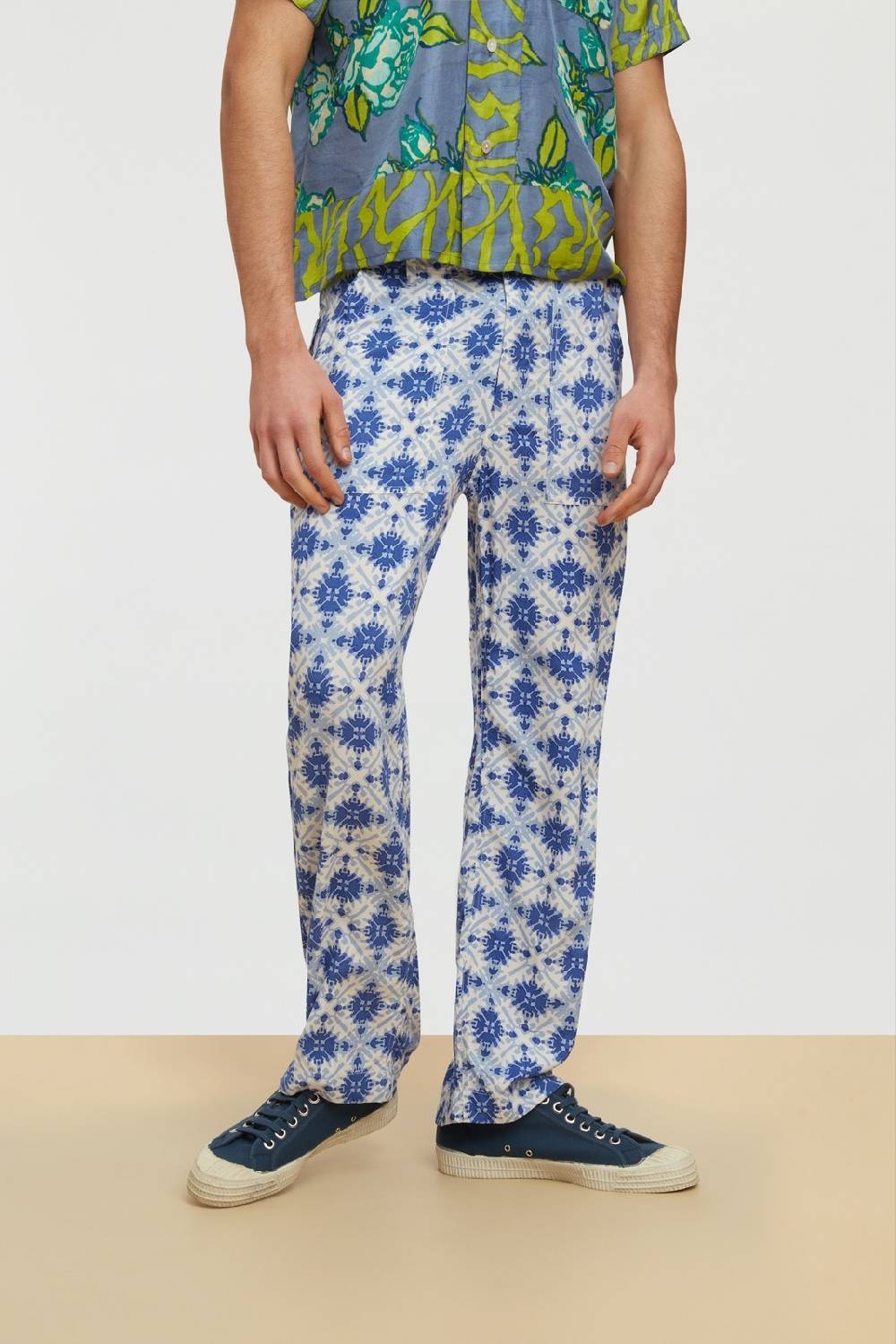 Lisa Corti pantalone dinghi marocco design blue Vendite stagionali