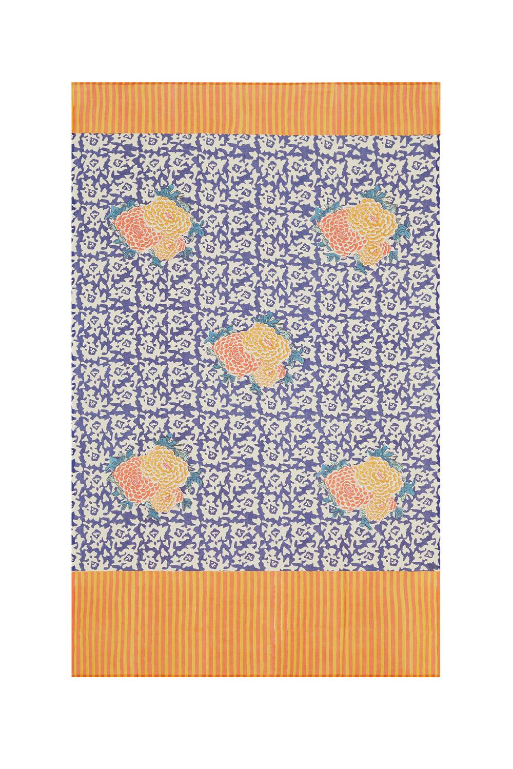 Lisa Corti pareo arabesque corolla blue natural Fino al 55% di sconto