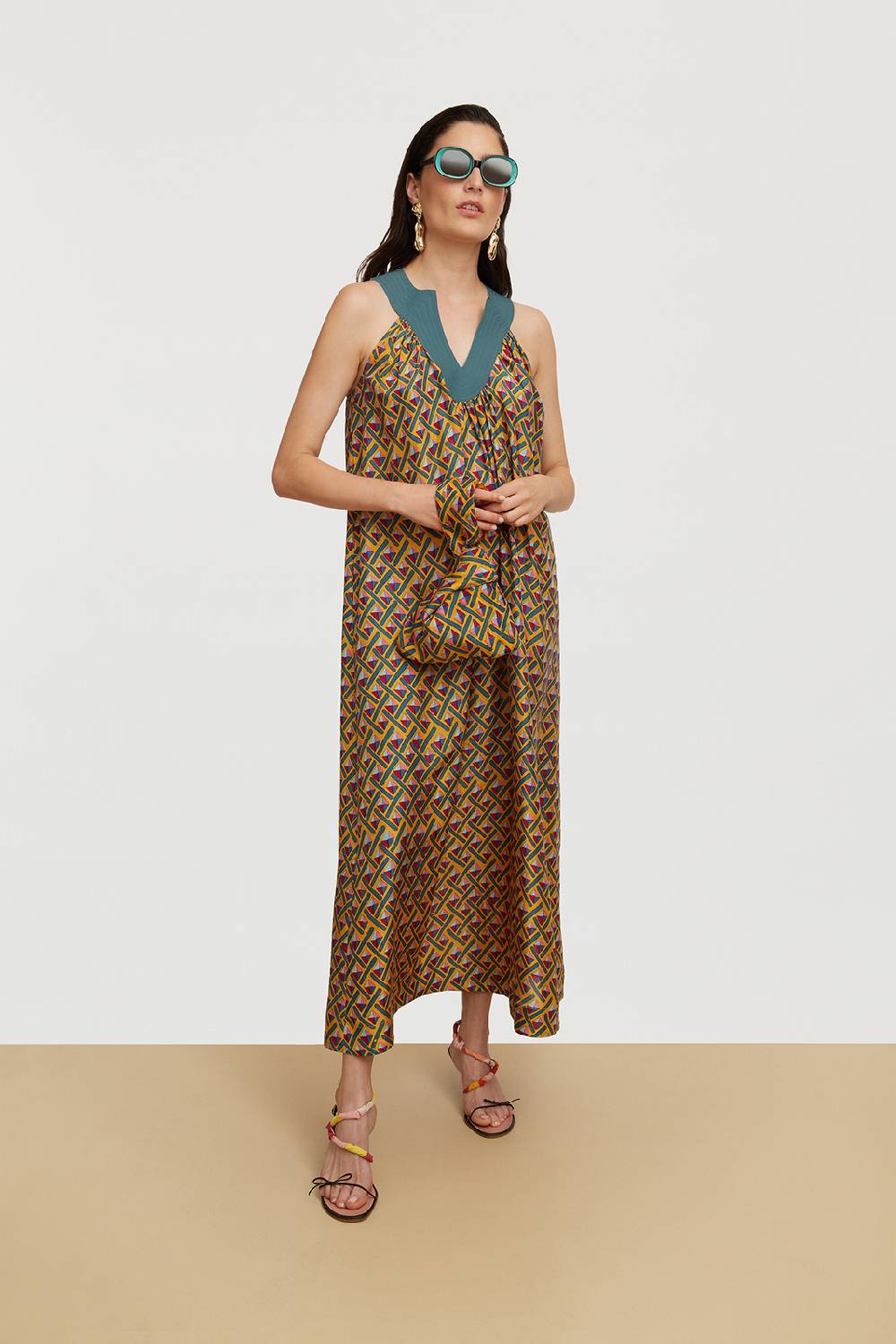 Lisa Corti abito ninbu giza gold Qualità Garantita
