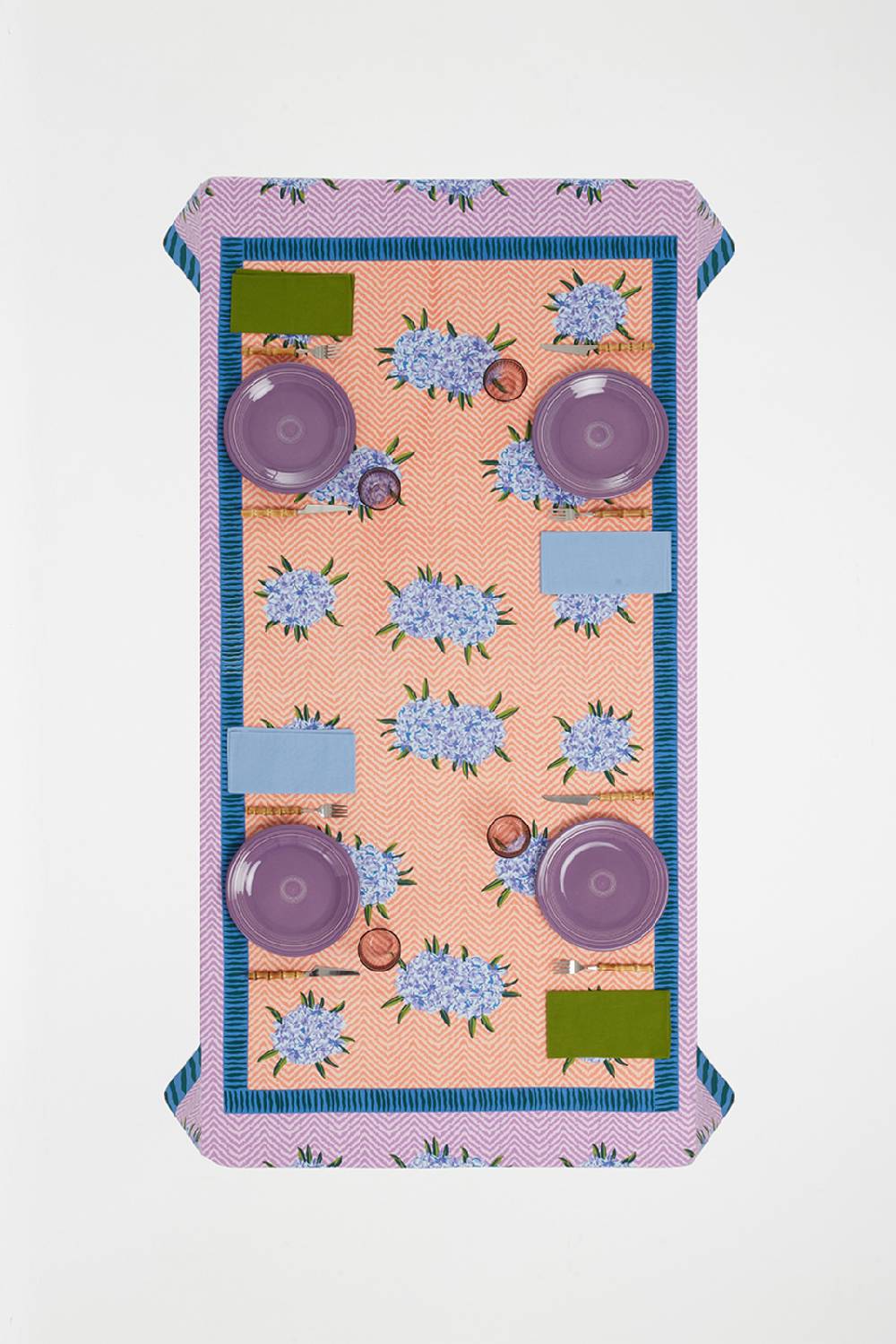 Lisa Corti telo cotone 140x240cm oleander lilac peach Hotsell