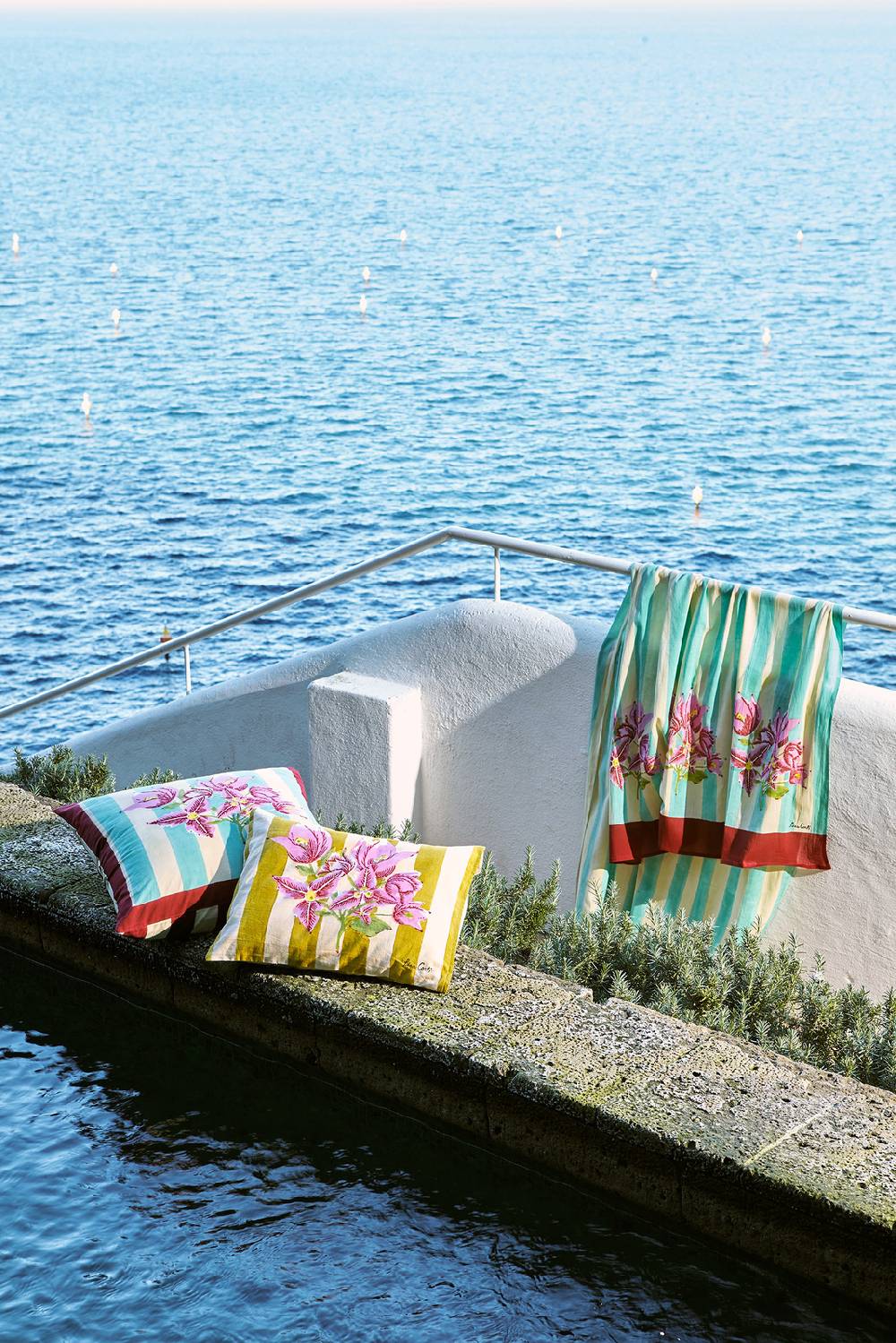 Lisa Corti pareo issimo x lisa corti bouganville stripes white veronese Prezzo di fabbrica
