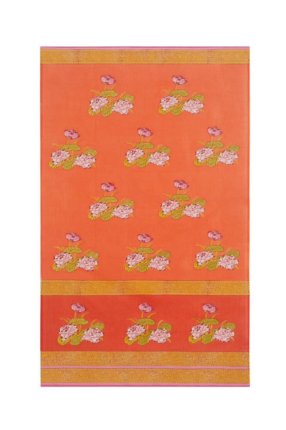 Lisa Corti pareo tea flower orange Grande vendita