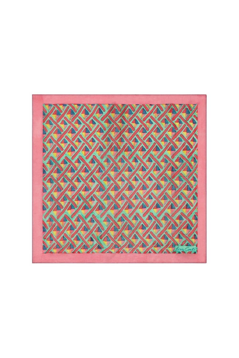 Lisa Corti pochette seta giza aqua Shopping online