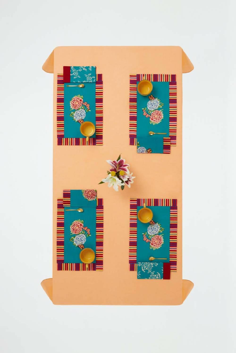 Lisa Corti tovagliolo cotone 50x50cm kandem design green Ultimo giorno