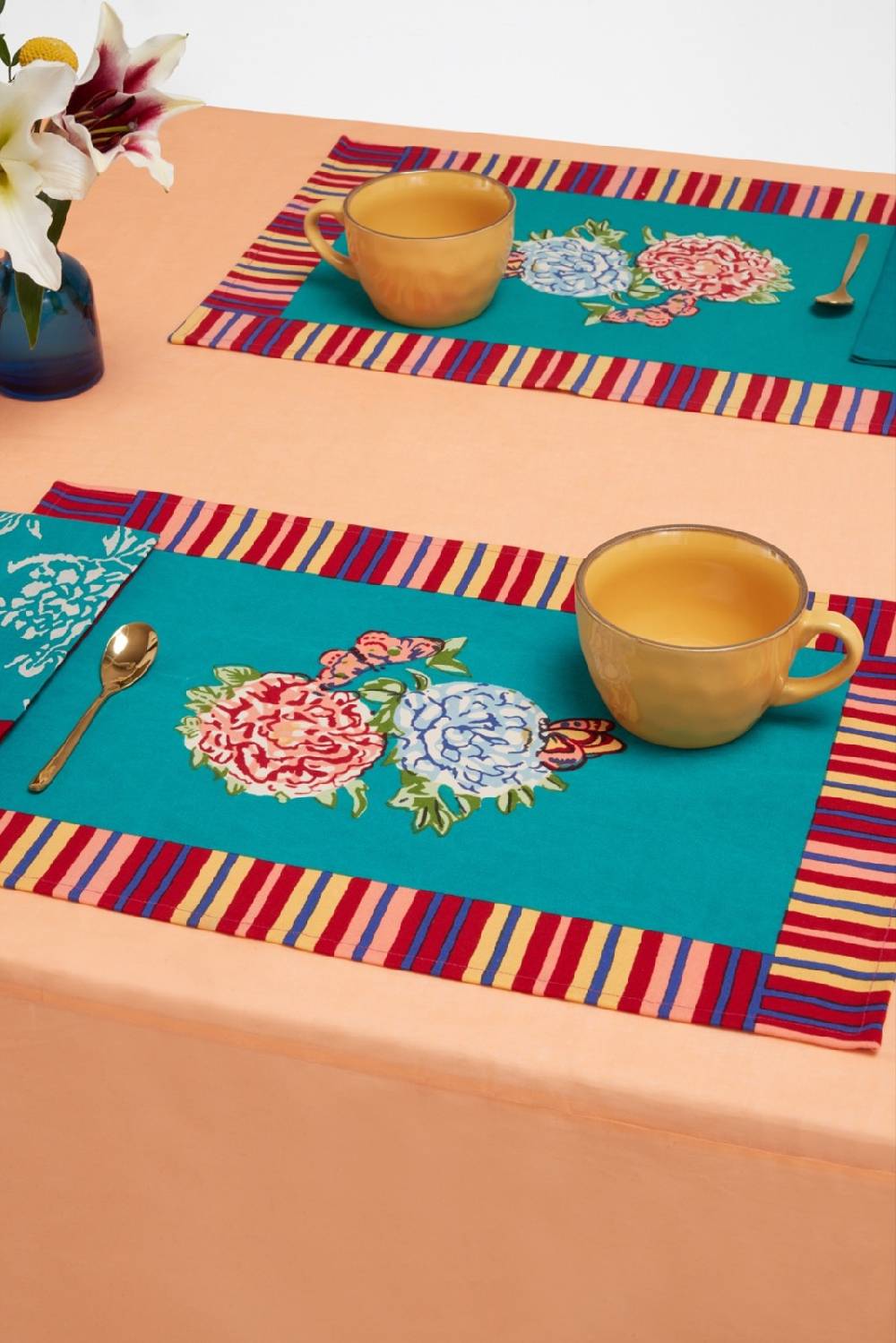Lisa Corti tovagliolo cotone 50x50cm kandem design green Ultimo giorno