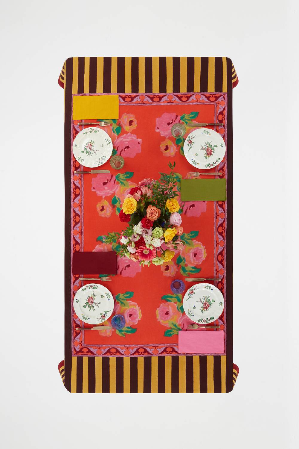 Lisa Corti telo cotone 140x240cm nizam red Italia