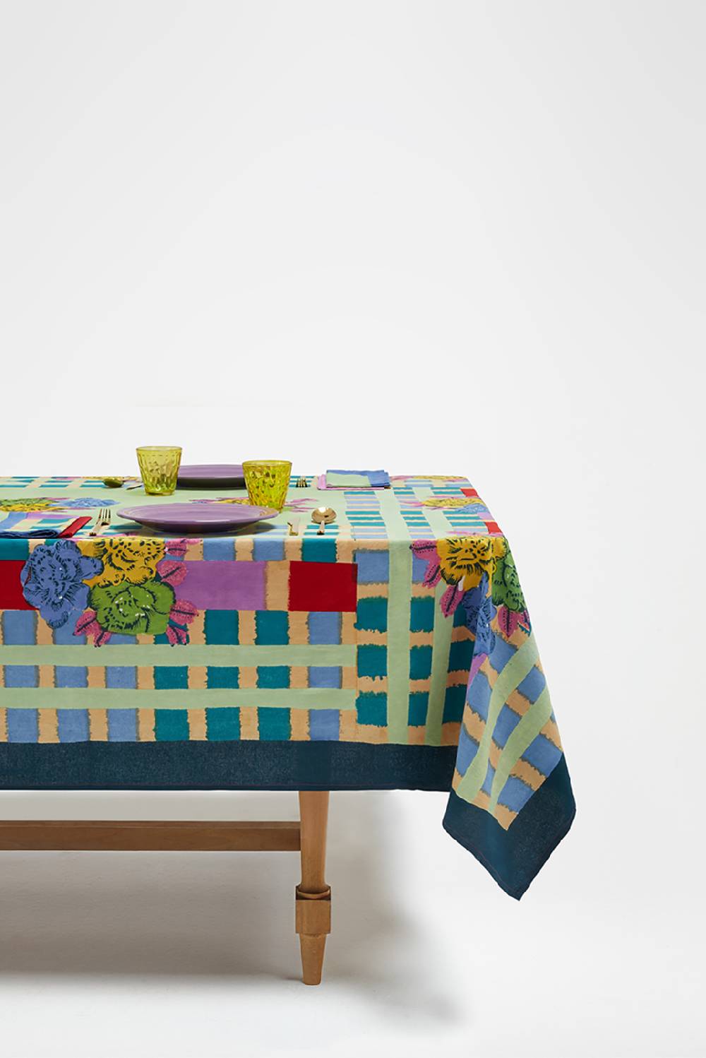 Lisa Corti telo cotone 140x240cm ankara aqua Promozione
