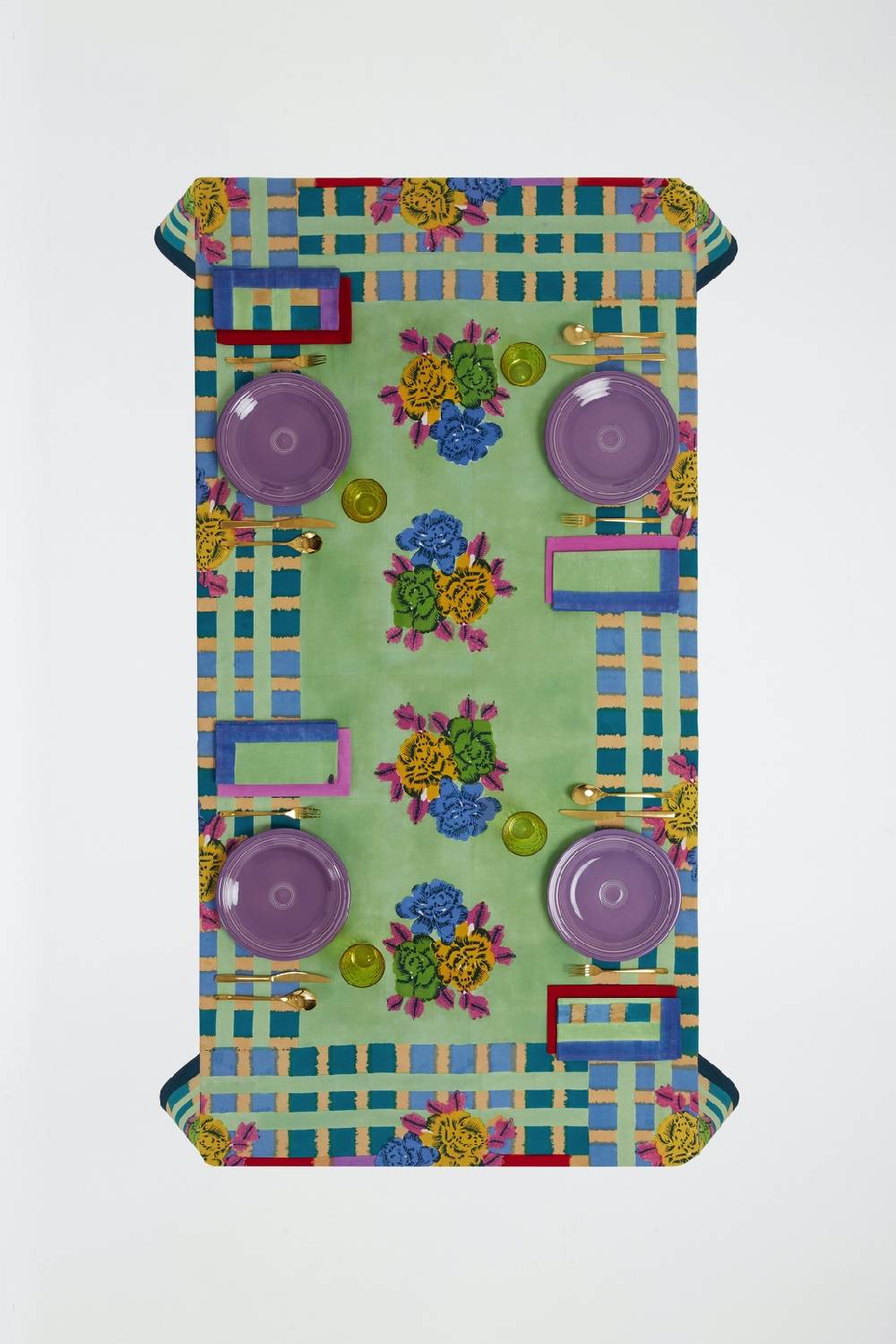 Lisa Corti telo cotone 140x240cm ankara aqua Promozione
