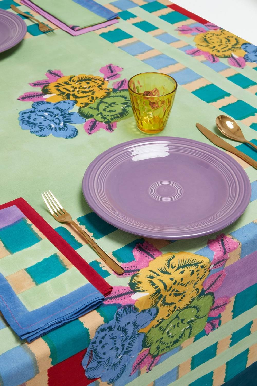 Lisa Corti telo cotone 140x240cm ankara aqua Promozione