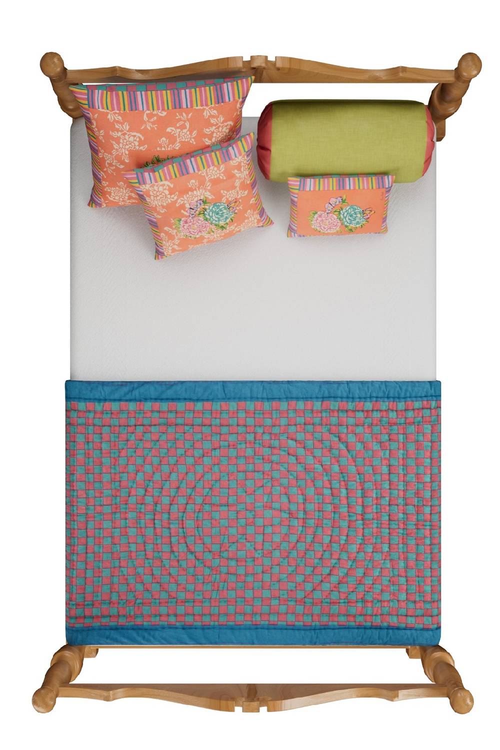 Lisa Corti trapunta reversibile 110x180cm kandem queen peach Sconto di tempo limitato