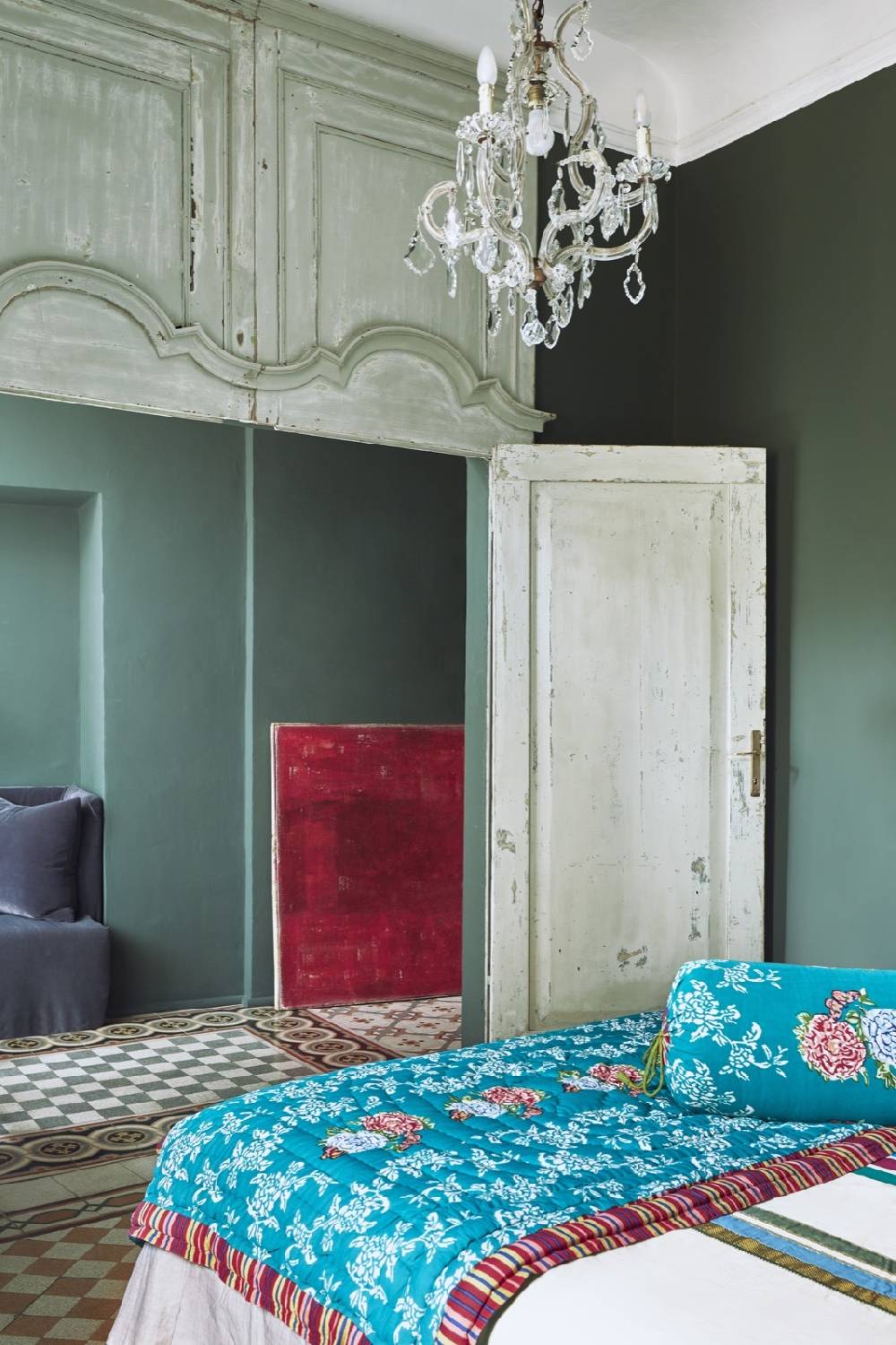 Lisa Corti trapunta reversibile 110x180cm kandem queen green Black Friday