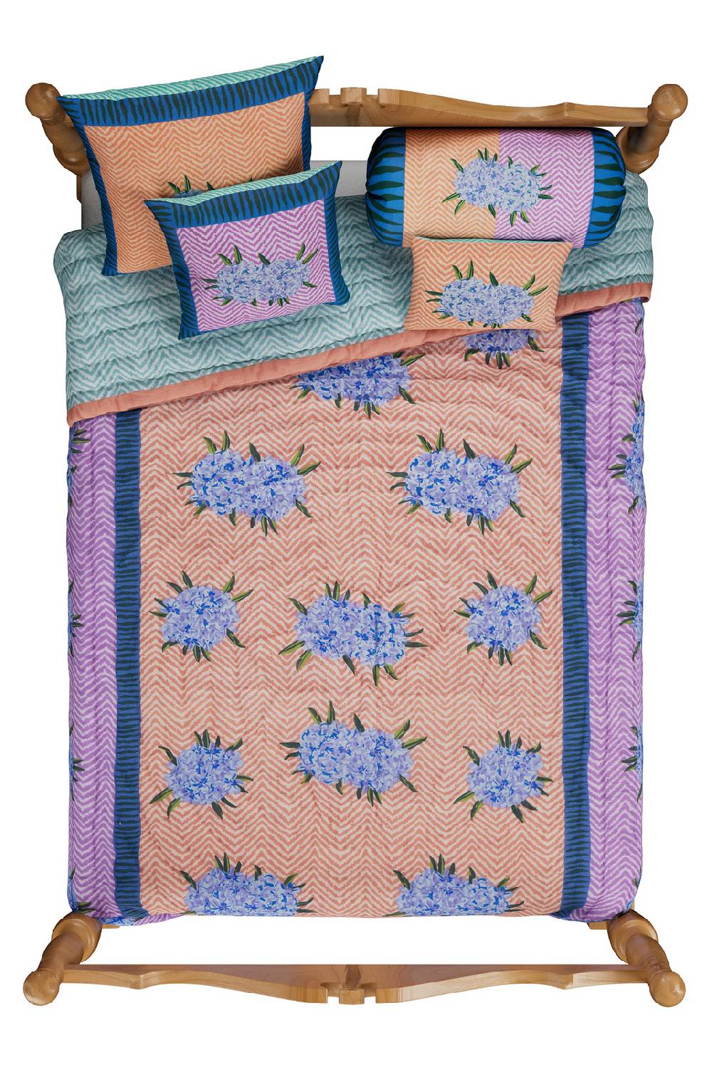 Lisa Corti cuscino cotone 30x40cm oleander peach Offerte stagionali